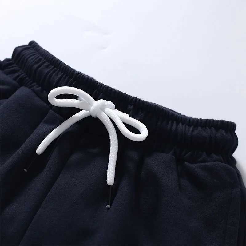 Little maven Baby Boys Teenagers Summer Clothes Childrens Clothing Sports Solid Black Color Short Pants Cotton Kids W241227