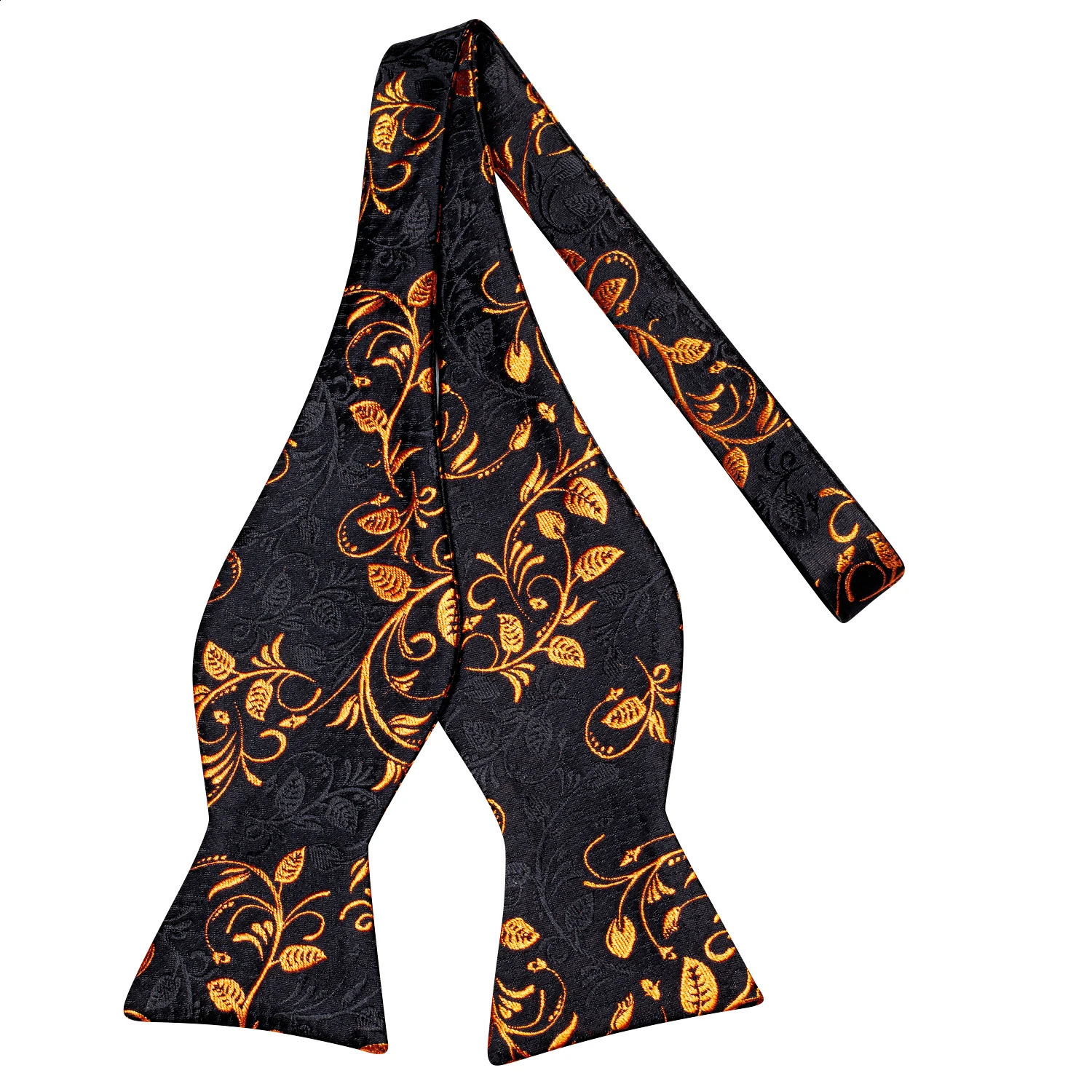 Hi-Tie Jacquard Silk Mens Self Bow Tie Hanky Cufflinks Set Male Butterfly Knot Bowtie Wholesale for Male Wedding Business Gift 241226