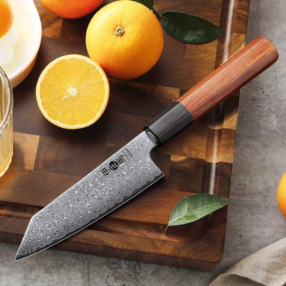YIZEMA 5 Kitchen Practical Knife Damascus Professional Chef Knife Japanese Kitchen Cutting Vegetable Fruit Meat Cooking Tool Y241227
