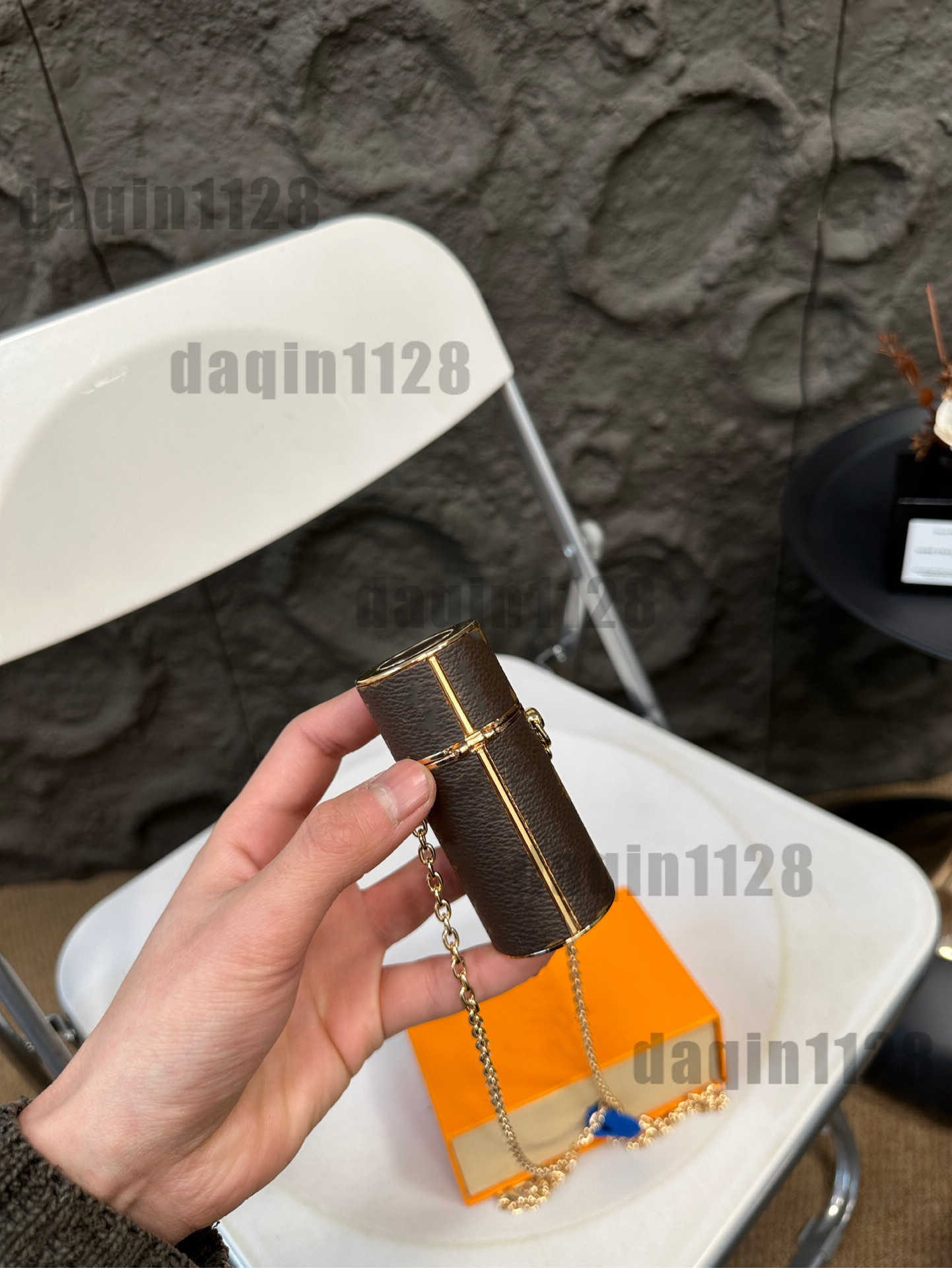 Holder Designer Shoulder Luxury Lipstick Lady Clutch Cylinder Coin Pouch Women Purse Wallets Beauty Case Cross Body Handbag Tote Bags Cosmetic Bag