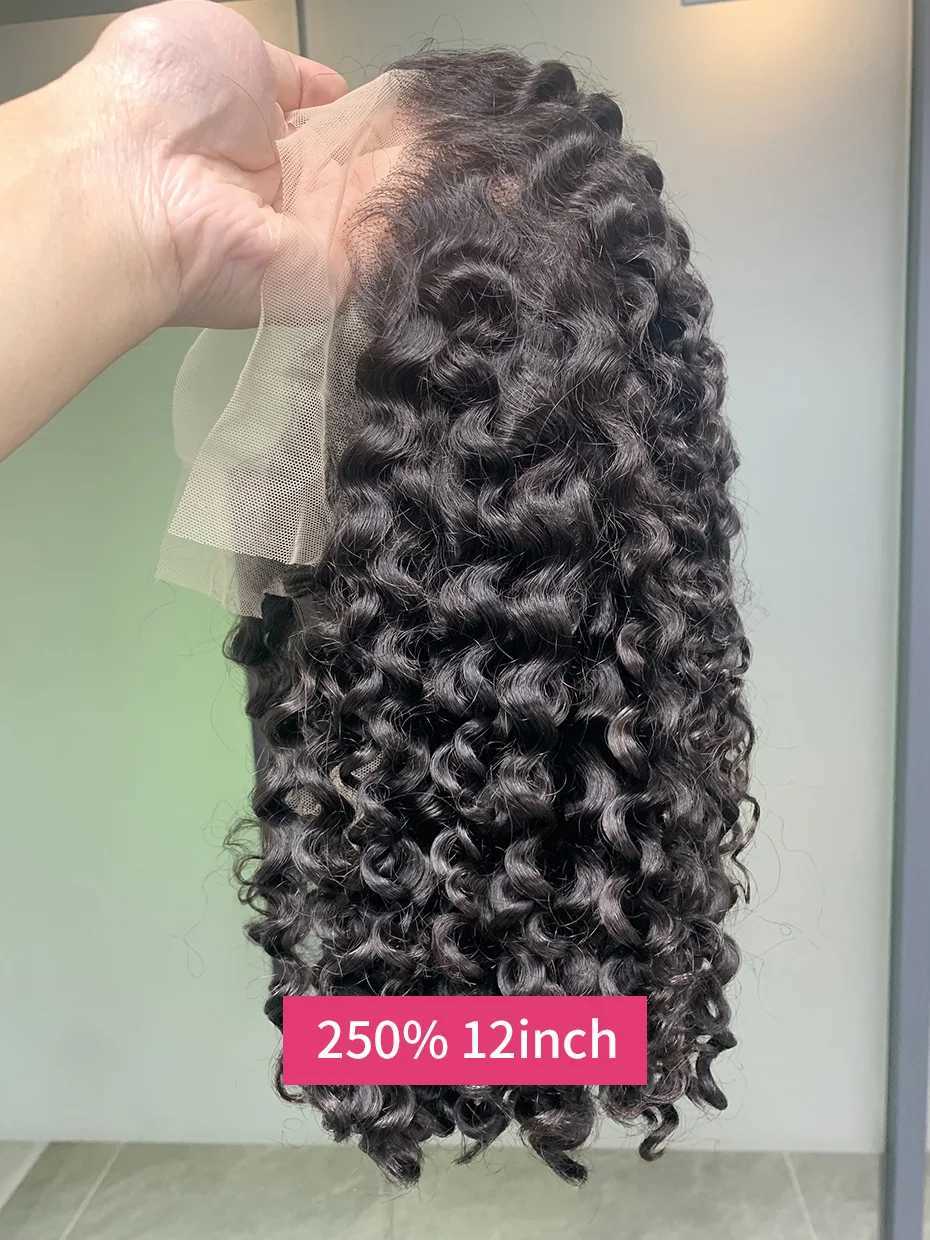 Curly Wigs Full 250 Density Short Bob Wig Human Hair Vietnamese Raw 13x4 13x6 Double Drawn Jerry Curly Lace Front Human Hair WigXJ241227