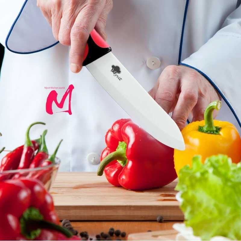 kitchen knife set Ceramic Knife Beauty Gifts n touch handle 3 4 5 6 inch+Peeler+Covers Paring fruit knife set Y241227
