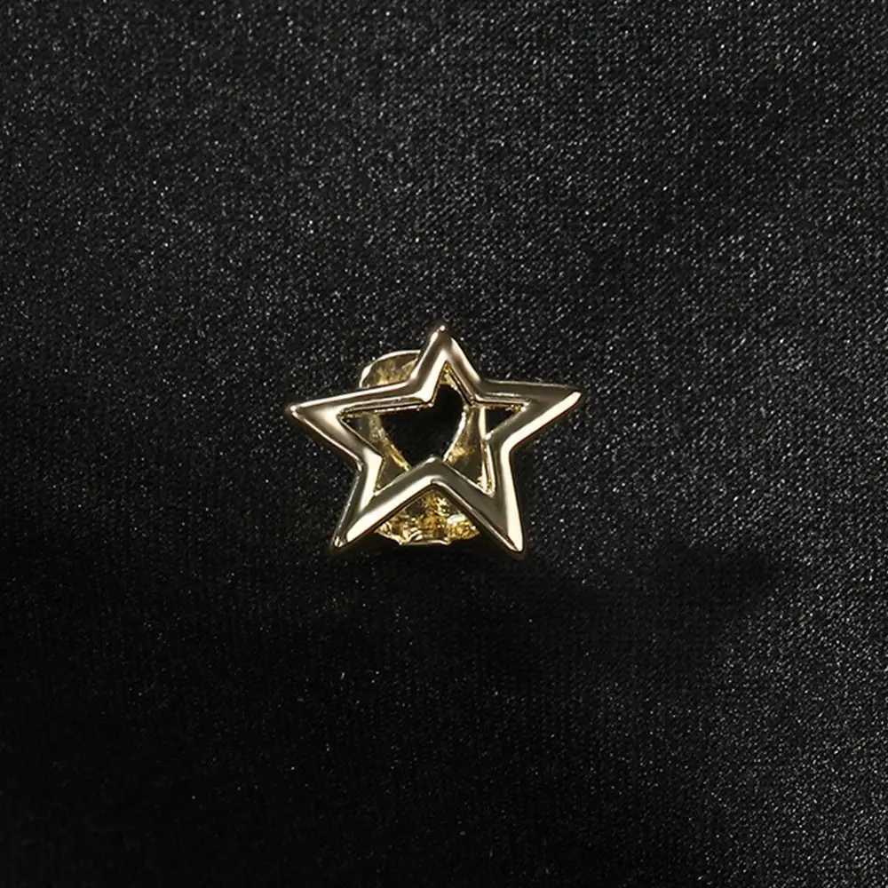 Copper Hip Hop Teeth Grill Silver Color Gold Color Single Clips Grill Punk Irregular Hollow Pentagram Star Top Bottom Grill W241227