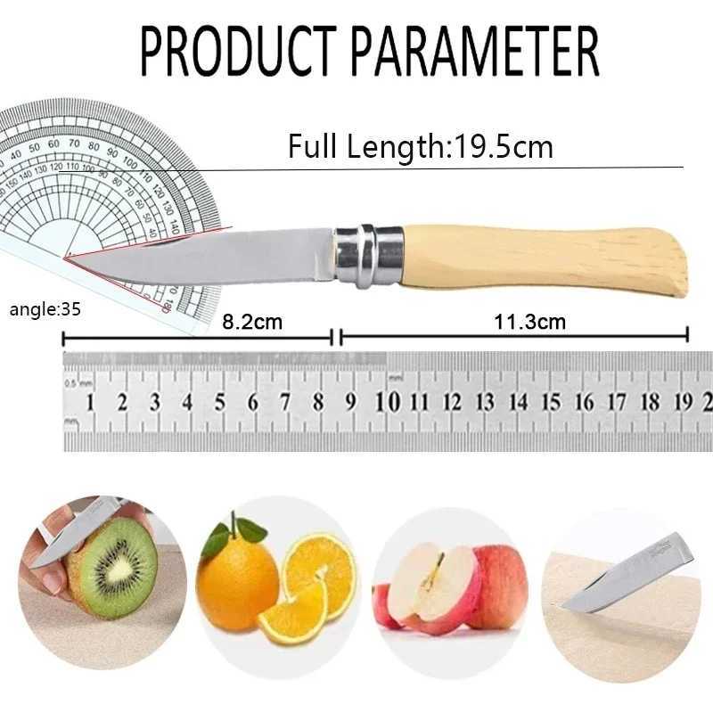 Folding Peeler Sharp Fruit Knife Stainless Steel Knife Kitchen Knives Fruit and Vegetable Slicing Knife Household Cooking Tool Y241227