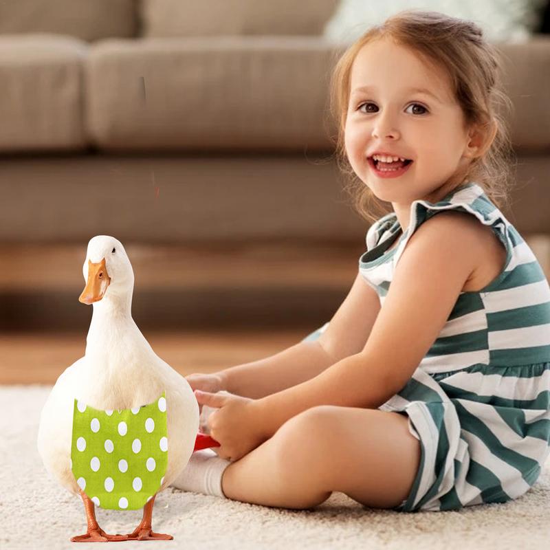 Pet Supplies Printing Washable Duck Diaper Chicken Duck Diaper Adjustable Nappy Clothes Bowknot Design With Elastic Band