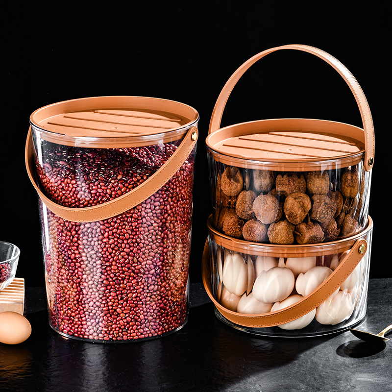 Pet-Friendly Compact Round Food Storage Bin Made from High-Quality PET Material
