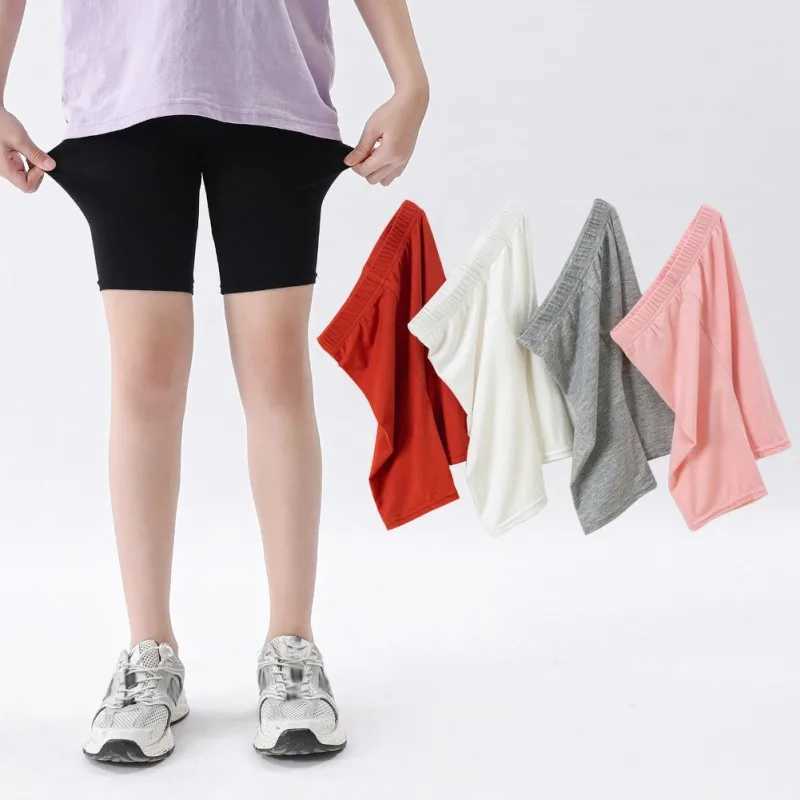 Solid Color Kids Girl Shorts Cotton Safety Pant Underwear Girls Briefs Short Beach Pants Kids Girls Short Leggings for 3-10years W241227