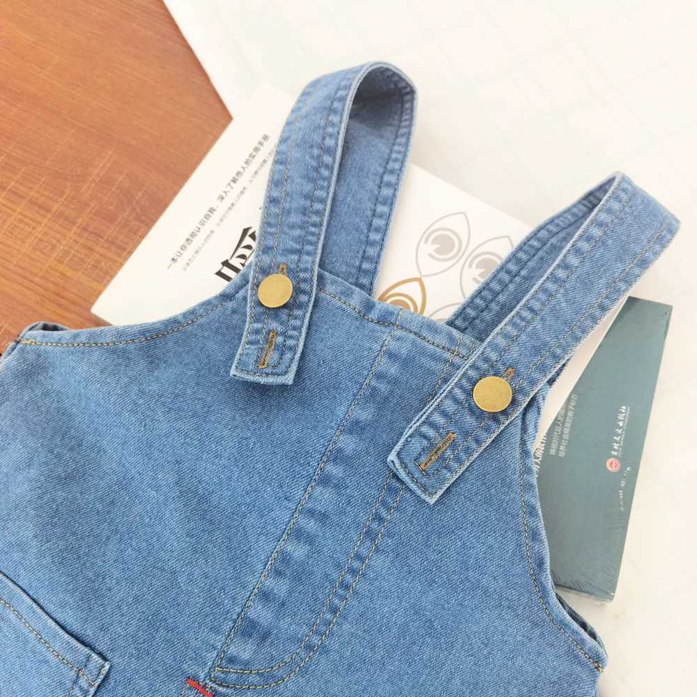 IENENS Toddler Baby Overalls Boys Long Pants Light Blue Denim Dungarees Kids Girl Jeans Jumpsuit Clothes Infant Bottoms 0-3Y W241227