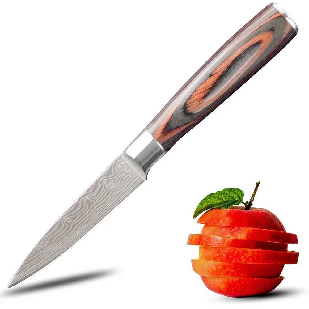 1 piece of 3.5-inch small kitchen knife used for chopping vegetables steaks fruit peels and high carbon stainless steel fruit knives Y241227
