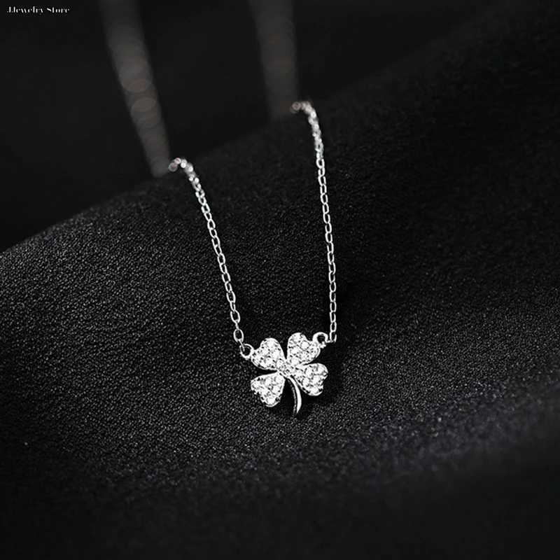 Fashion - Necklace Luck Leaves Crystal Zircon Pendant Clavicle Chain For Women Light Luxury Party Jewelry GiftXJ241227