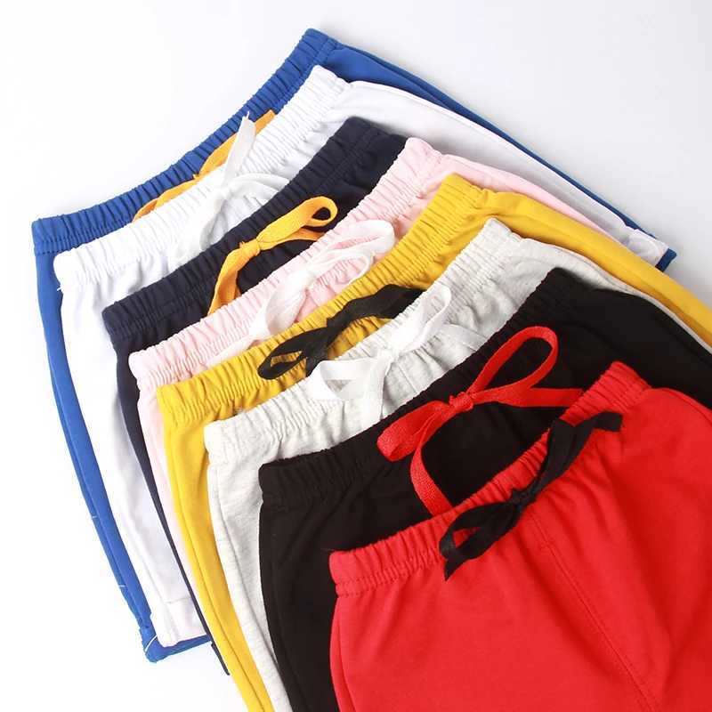 Toddler Boy Teenage Girl Shorts Cotton Kids Sport 0 to 1 2 3 4 5 6 Years Summer Black White Running Shorts for Children Clothing W241227