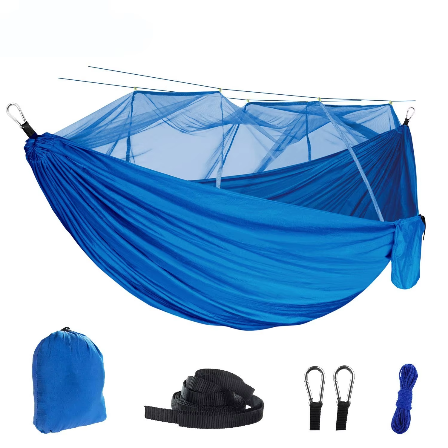 Wholesale Outdoor Portable Travel Parachute Nylon Hammock Swing With mosquito Net