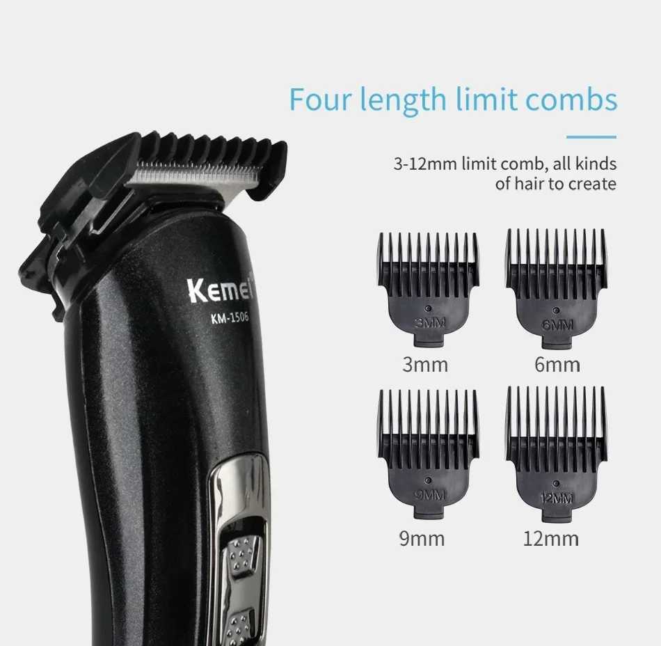 Kemei KM-1506 3 In 1 Electric Shaver USB Charging Hair Trimmer Electric Rechargeable Nose Professional Shaving Machine trimmer W241227
