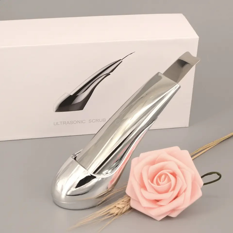 Multi-functional Skin Scrubber Ultrasonic Cleansing Ion Importing EMS lifting USB Charging Base 241226