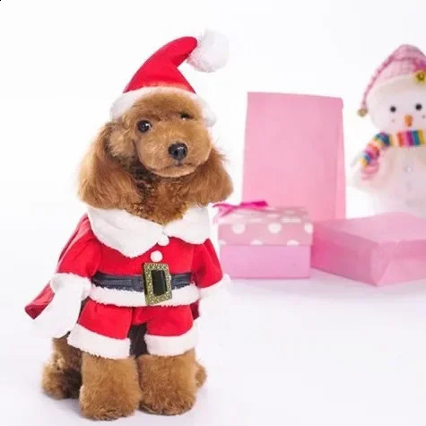 selling teddy reindeer pet clothes for Christmas cat and dog clothes cosplay pet halloween dog costumes for small dogs 241225