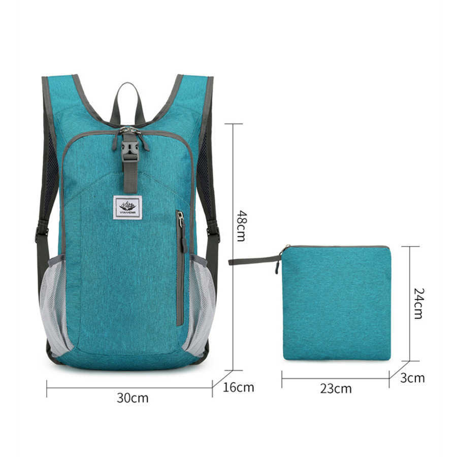 New Cycling Bag New Folding Outdoor Nylon Leisure Sports Bag Hiking Cycling Bag Travel Bags Daypack 240920