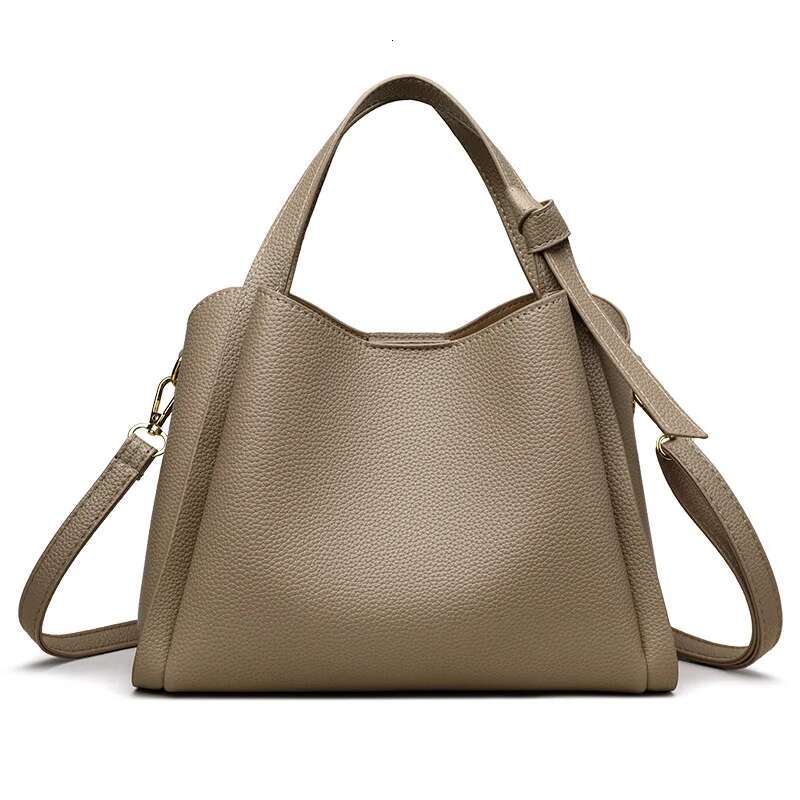 Women's Bags Versatile Bucket Shoulder Women Designer PU Leather Messenger Crossbody Bags Ladies Casual Solid Color Purse Handbag