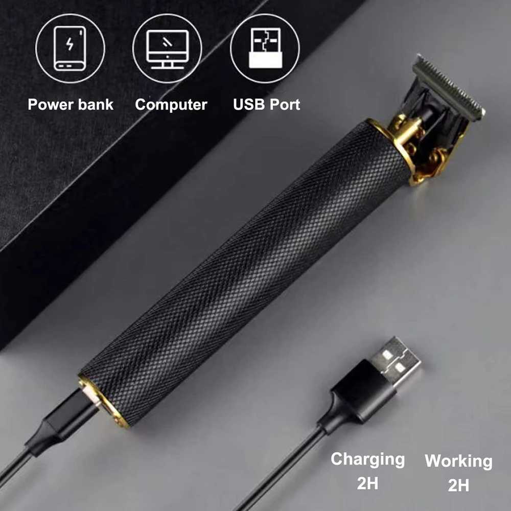 Professional Electric Rechargeable Hair Clipper Machine Hair Barber Trimmer For Men Hair Cutting Professional Beard Trimmer W241227