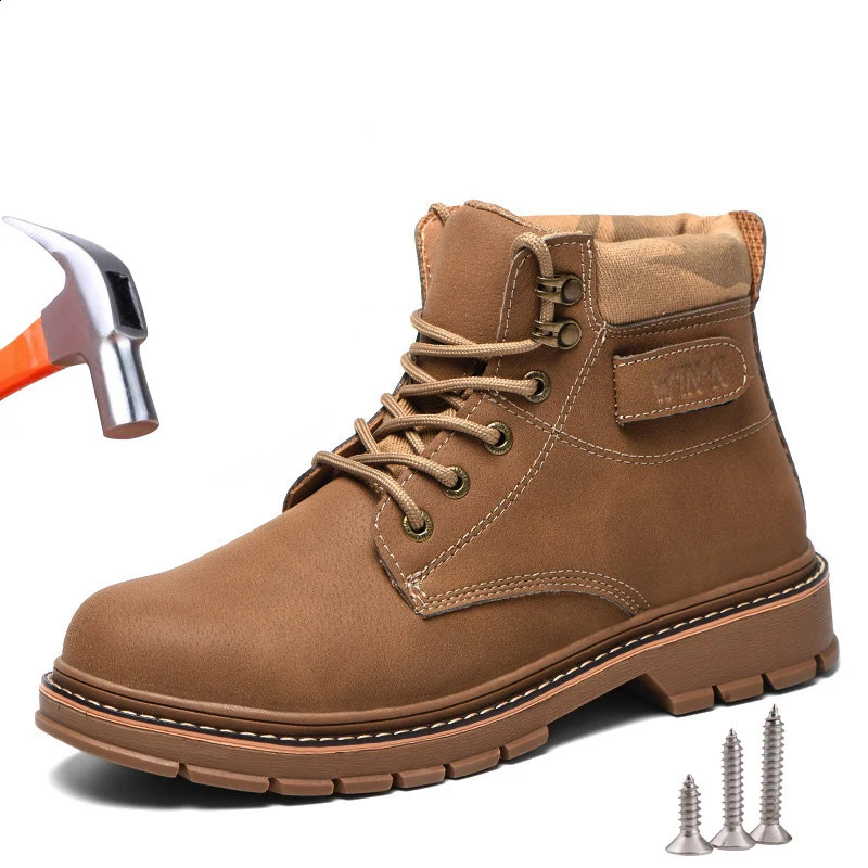 Winter Safety Shoes For Men And Women Anti-puncture Indestructible Work Safety Boots Insole Protective Shoes 241226