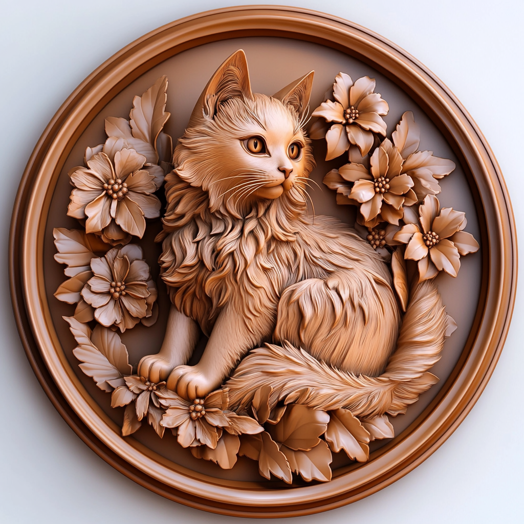 Customizable Circular Aluminum Pet Memorial Decoration - Premium Quality Waterproof Pet Souvenir Tombstones for Cats & Dogs