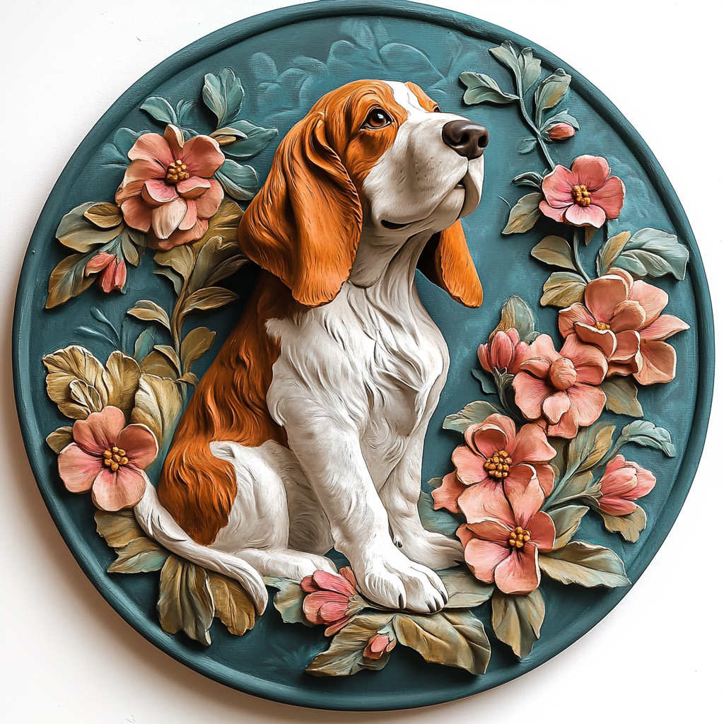 Customizable Beagle Dog Pet Ornaments - Perfect Souvenir Tombstones for Pets, Ideal for Christmas & Halloween Gifts
