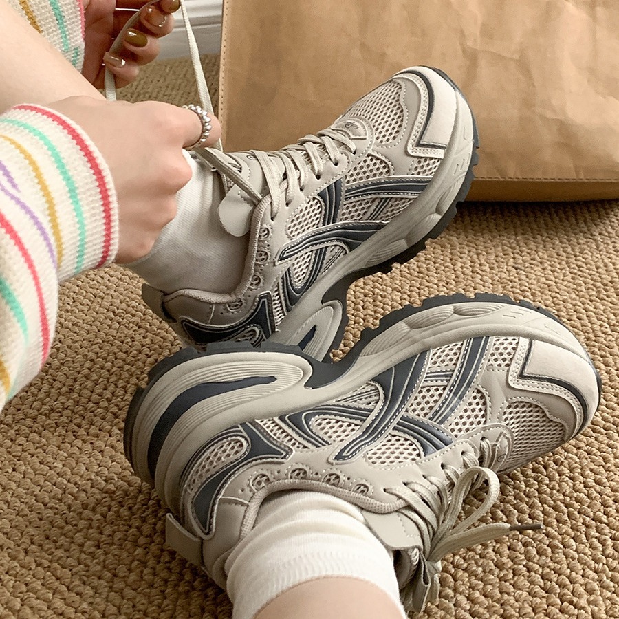 Free shipping new designer casual womens Platform sneakers breathable ladies shoes flat lace up women outdoor sports trainers size eur 35-43