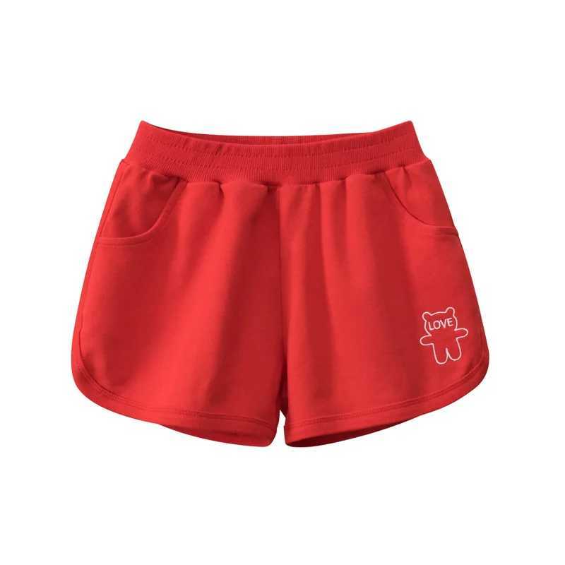 2022 Summer Children Girls Shorts Pants 100% Cotton Bear Cartoon Sport Casual Pants 1-9 Years Kids Boys Girls Clothing W241227