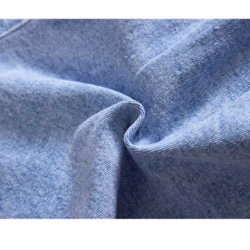 Elastic Waist Toddler Teenage Girl Denim Shorts Street Brief Style Soft Denim Jeans for 3-12Y Kids Summer Beach Shorts W241227