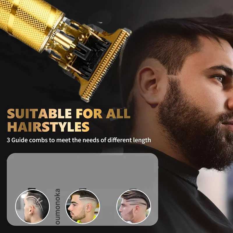 New In T9 Hair Cutting Machine Clipper for Men Barber Shop Trimmer for Men Mower Mens Electric Shaver Haircut Beard Trimmer W241227