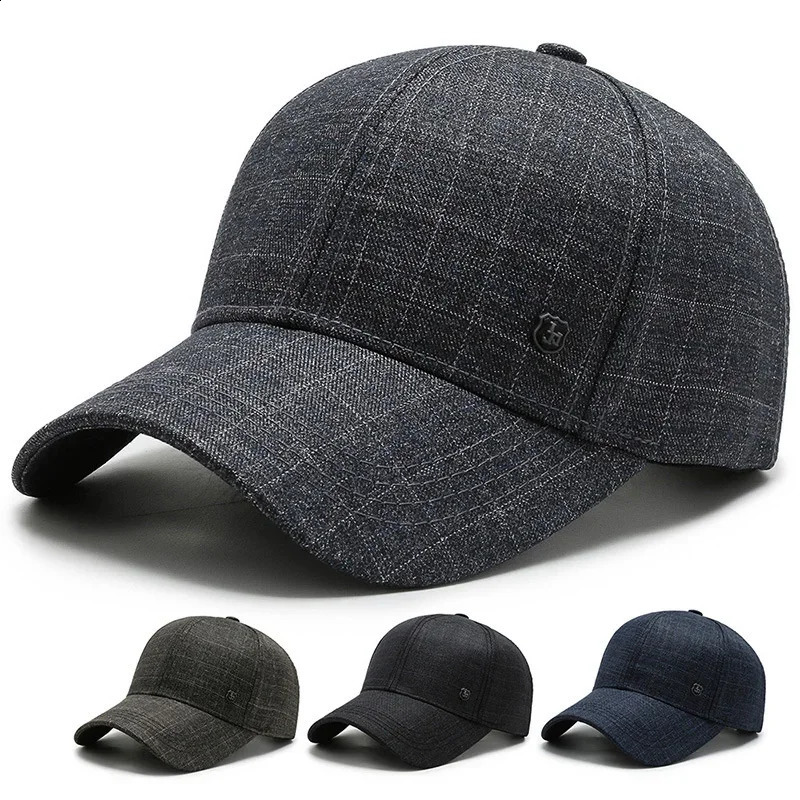 Plaid Print Baseball Cap Soft Adjustable Dad Hat Outdoor Sport Hat Cap for Men Women Vintage Sun Cap for Everyday 241227