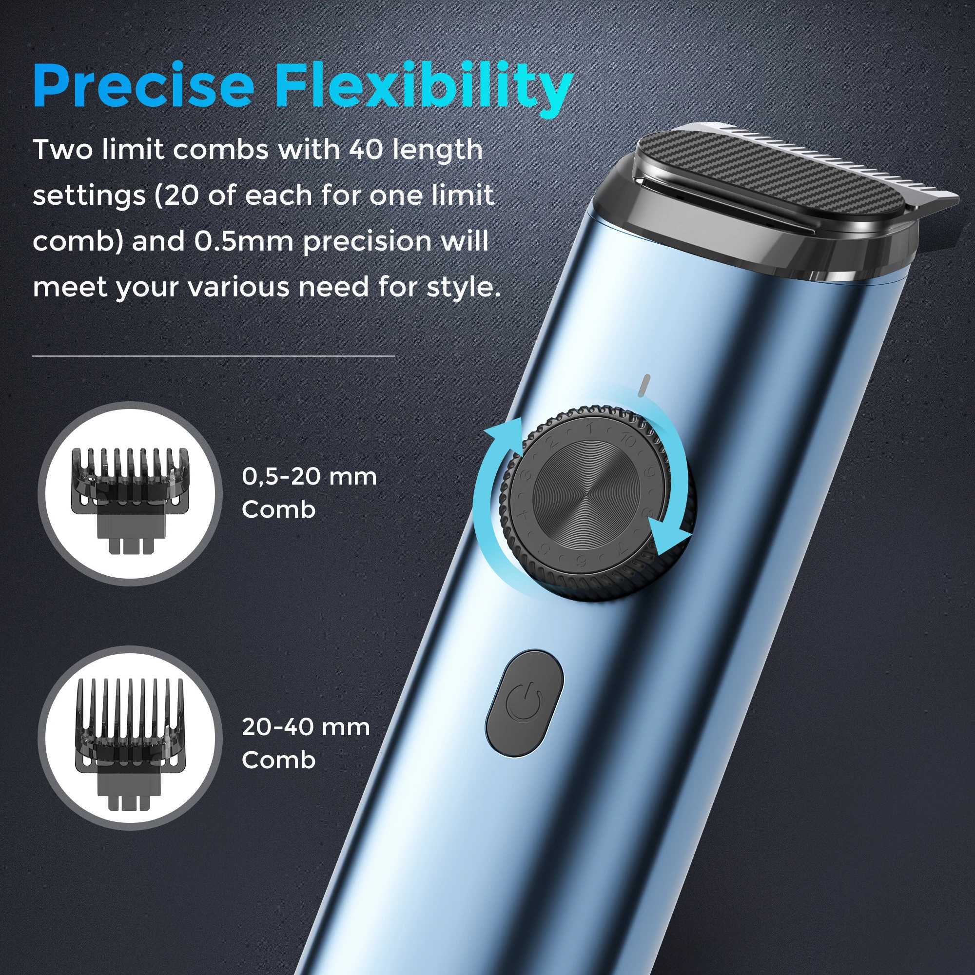 Sejoy Hair Clipper Professional Hair Trimmer Electric Clippers Cordless Hair Cutting Machine 1800mAh Trimmer Clipper for Men W241227