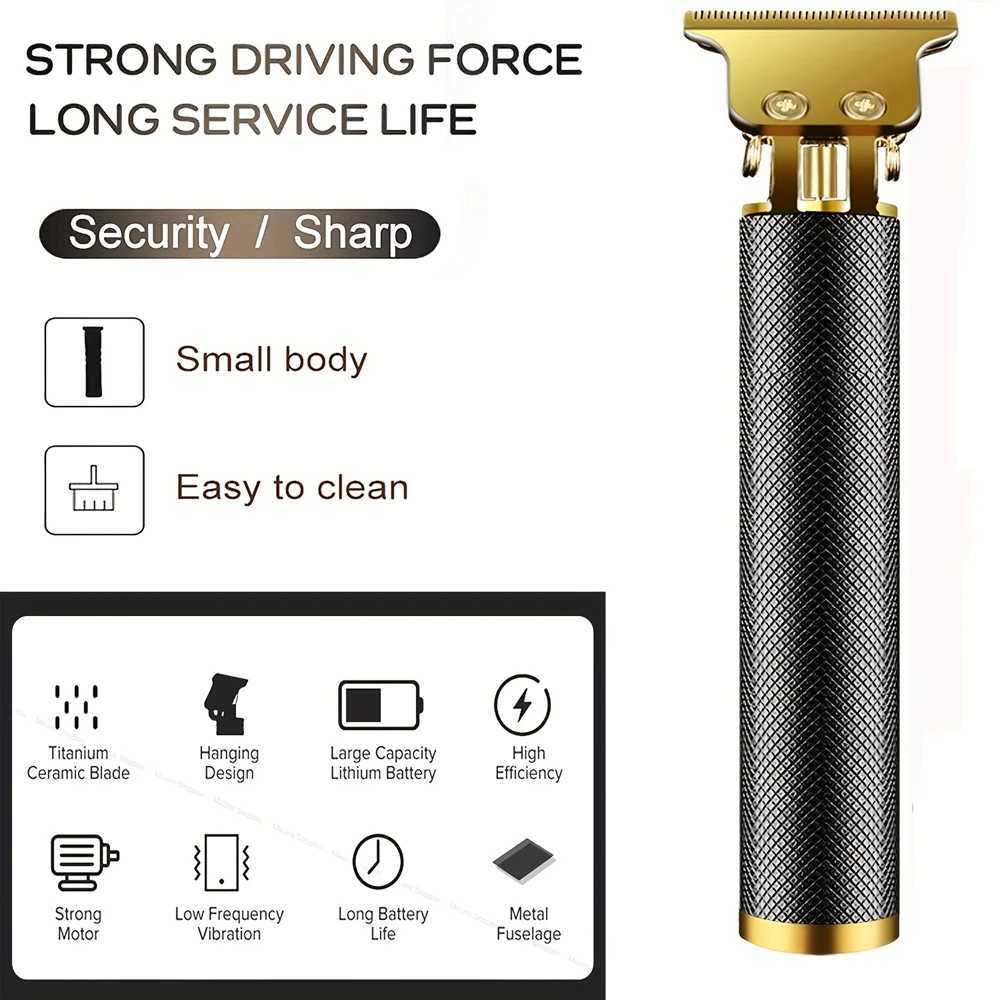 Electric Hair Cutting Machine Vintage T9 Clipper Hair Rechargeable Man Shaver Trimmer For Mens Barber Professional Hair Trimmer W241227