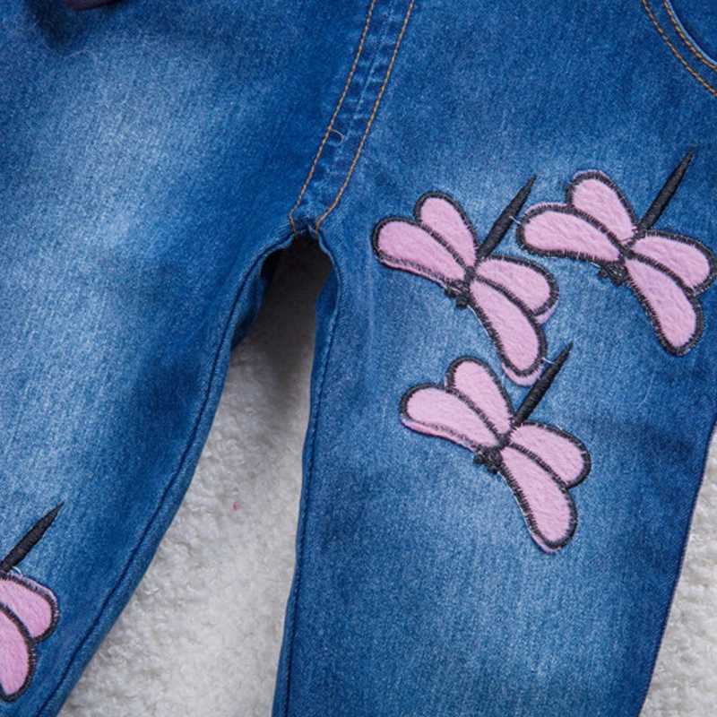 IENENS childrens jumpsuit baby girl clothing Trouser childrens girl pants denim jeans Overalls Dungarees W241227