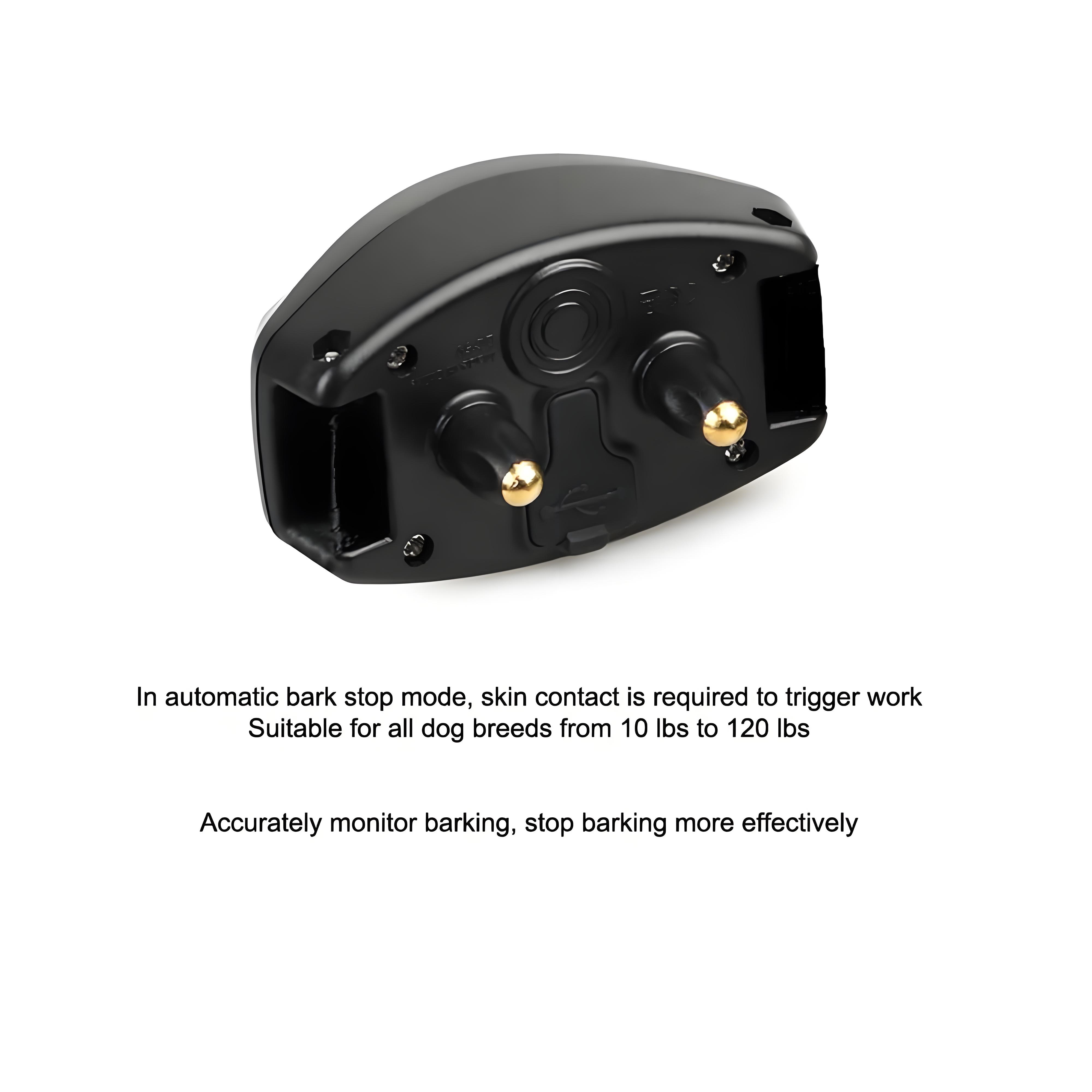 Dog Training Collar/Auto-barking Stopper 2 in 1 Function 500m Remote Control Range Waterproof Pet Electric Collar For Most Dogs