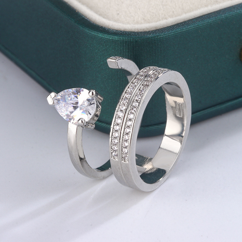 Designer 2025 Brand Ins Top Sell Wedding Rings Luxury Jewelry 925 Serling Silver Waer Drop 5A Cubic Zircon CZ Diamond Pary Eerniy Women Engagemen Ring