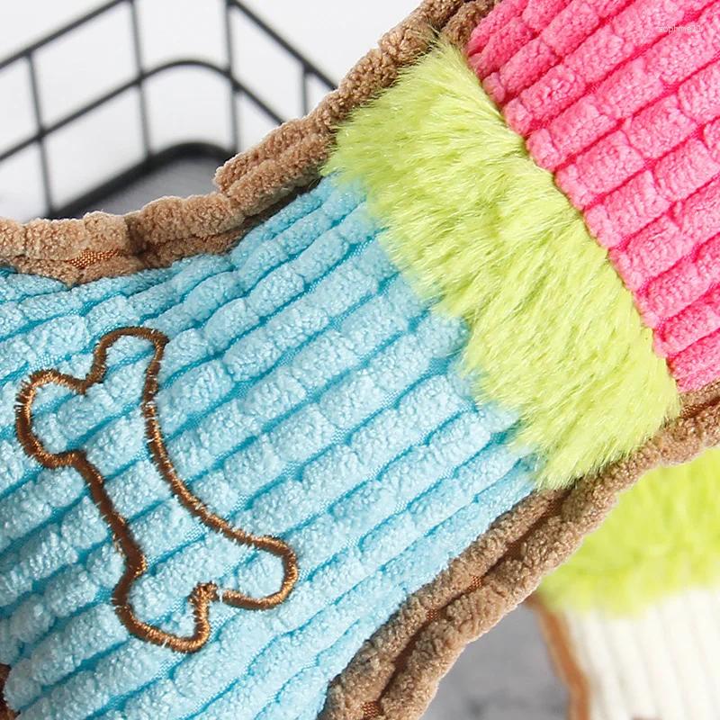 Update 1Pc Dog Squeaky Toys Bones Plush Dogs Chew Toy For Small Medium Breed Puppy Aggressive Chewer Pets Playing Cleaning Teeth