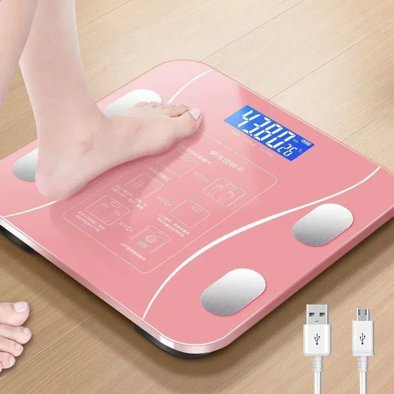 Smart Scale for Body Weight Digital Bathroom Scale Bluetooth Body Fat ScaleBody Composition Analyzer with Smart APP Sync Weigh 241226