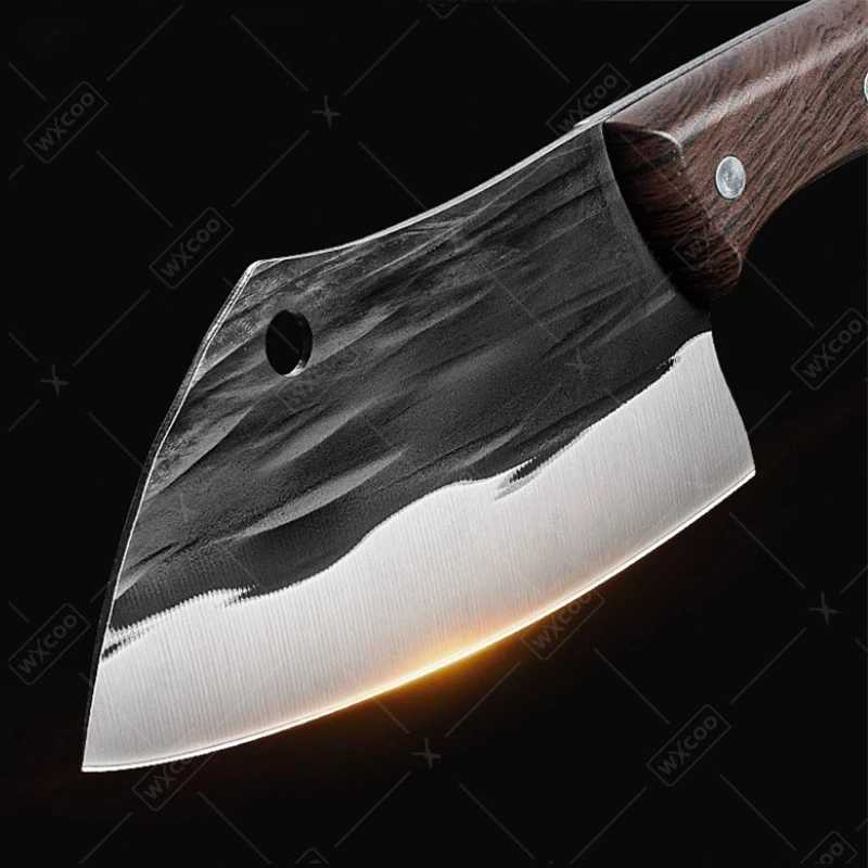 Kitchen knife stainless steel forging chopper chefs kitchen knife Japanese tea crispy meat but cooking with Cucillos de Cosina Y241227