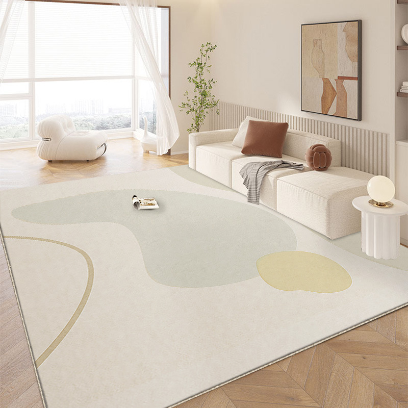 5108-318-44.6-Modern Minimalist Large Area Living Room Carpets Beige Line