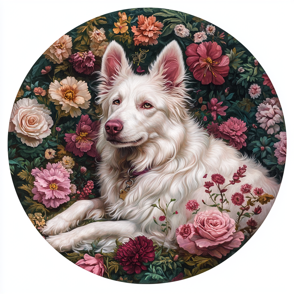 Customized Pet Memorial | Premium Quality Circular Aluminum Decorative Painting | Personalized Pet Souvenir Tombstone