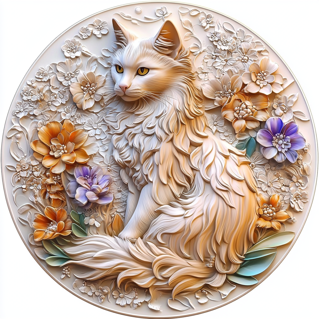Customizable Circular Aluminum Pet Memorial Decoration - Premium Quality Waterproof Pet Souvenir Tombstones for Cats & Dogs