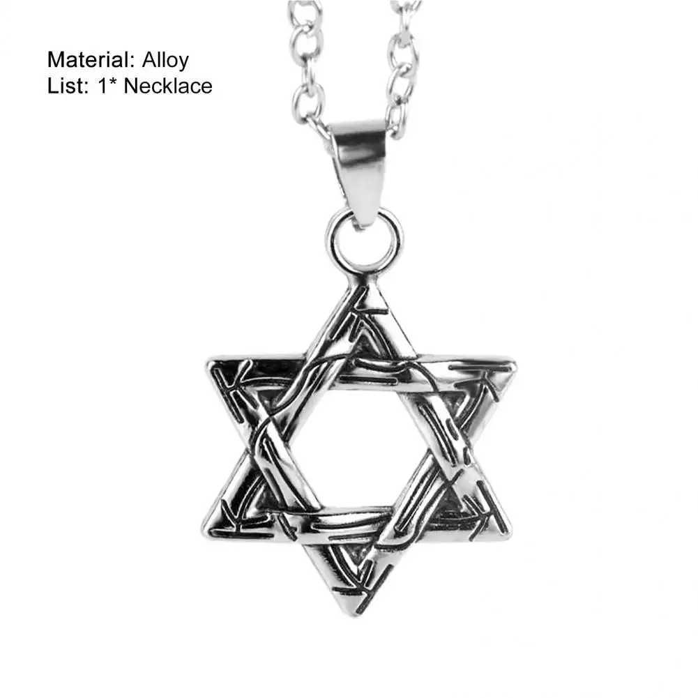 Men Necklace Solid Color Star She Hip-hop Style Retro Men Pendant Chain Necklace on Neck 2023XJ241227