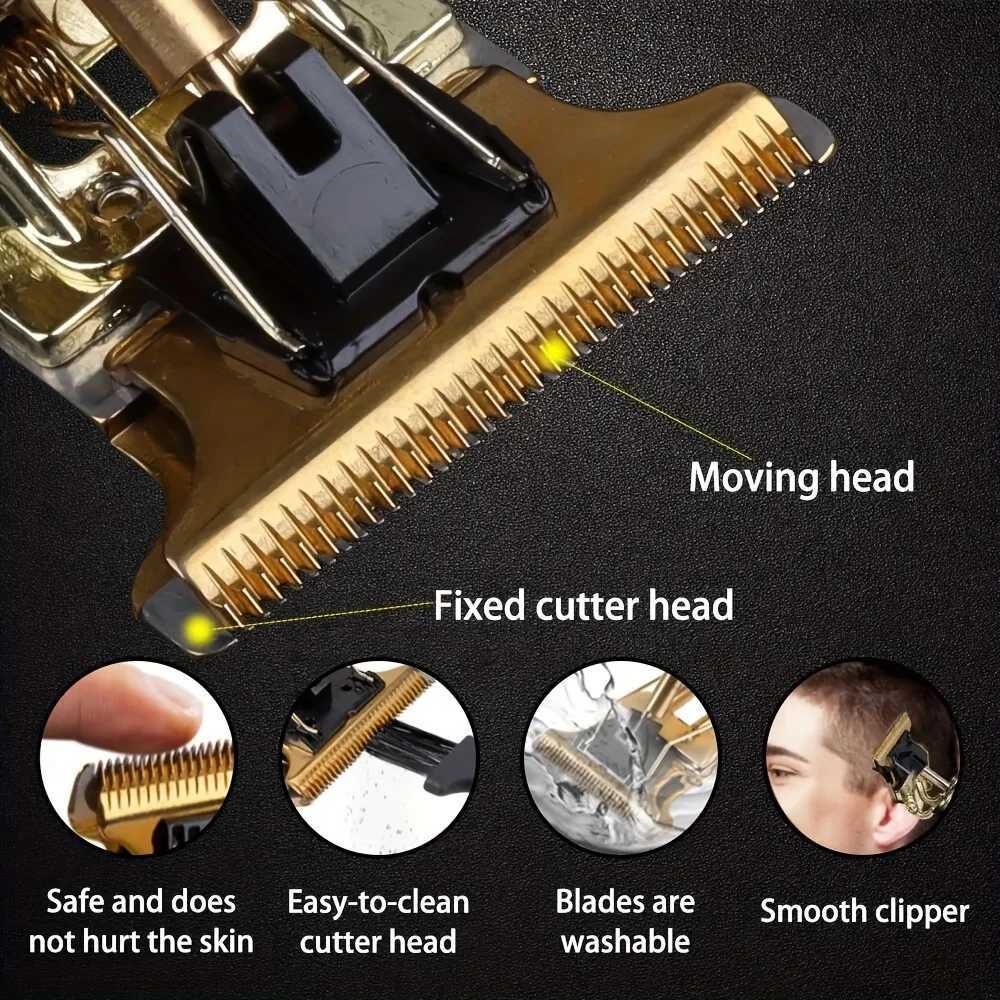 Electric Hair Cutting Machine Vintage T9 Clipper Hair Rechargeable Man Shaver Trimmer For Mens Barber Professional Hair Trimmer W241227