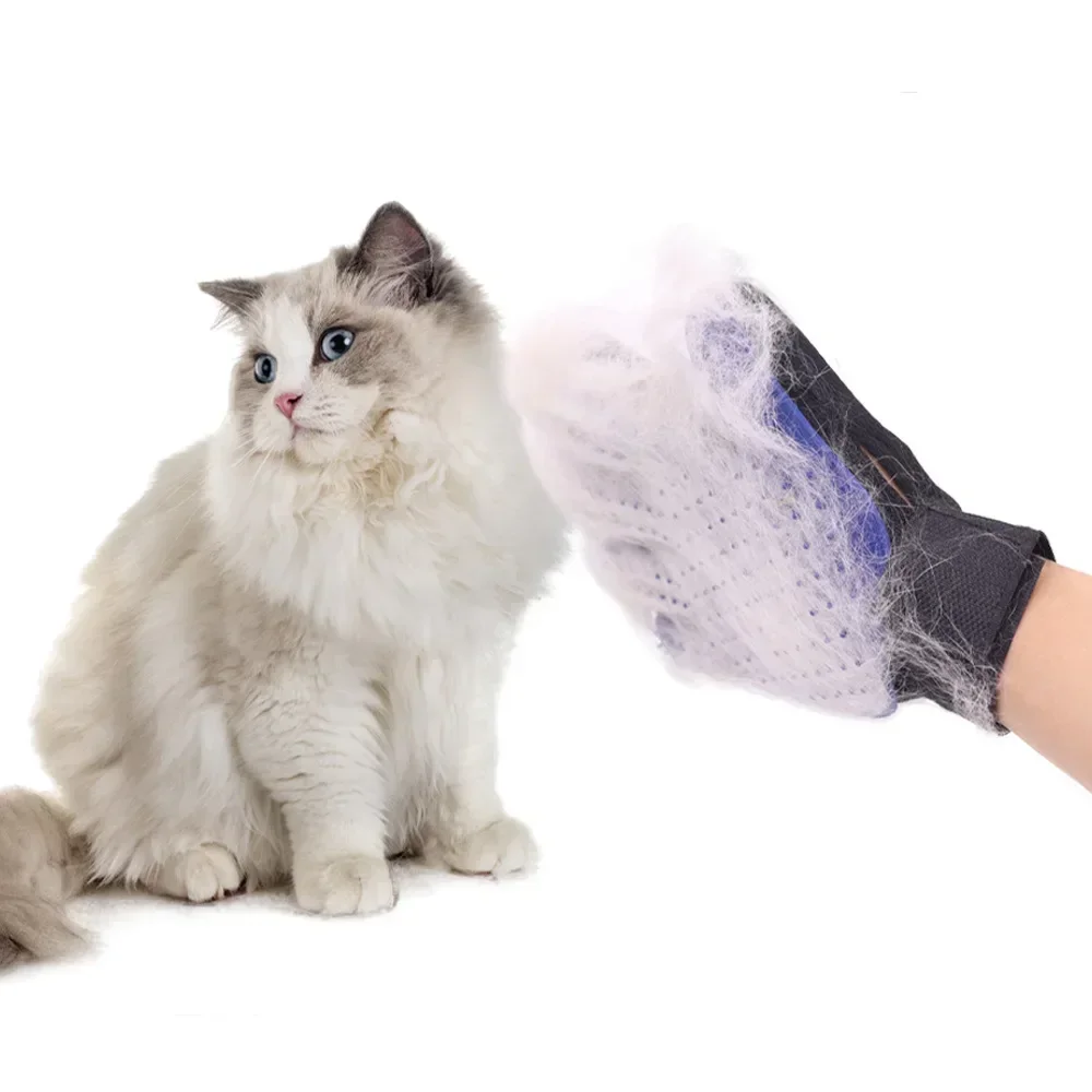 Pet, Dog, Cat Massage, Hair Removal, Cleaning Brush, Silicone Hair Remover Pet Grooming Glove