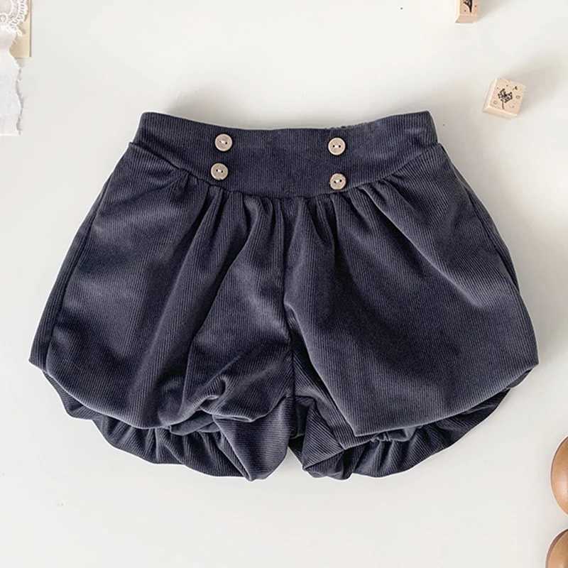 Kids Baby Girls Solid Color Velvet Childrens Clothing Shorts Autumn Winter Baby Girls Children Lantern Shorts W241227