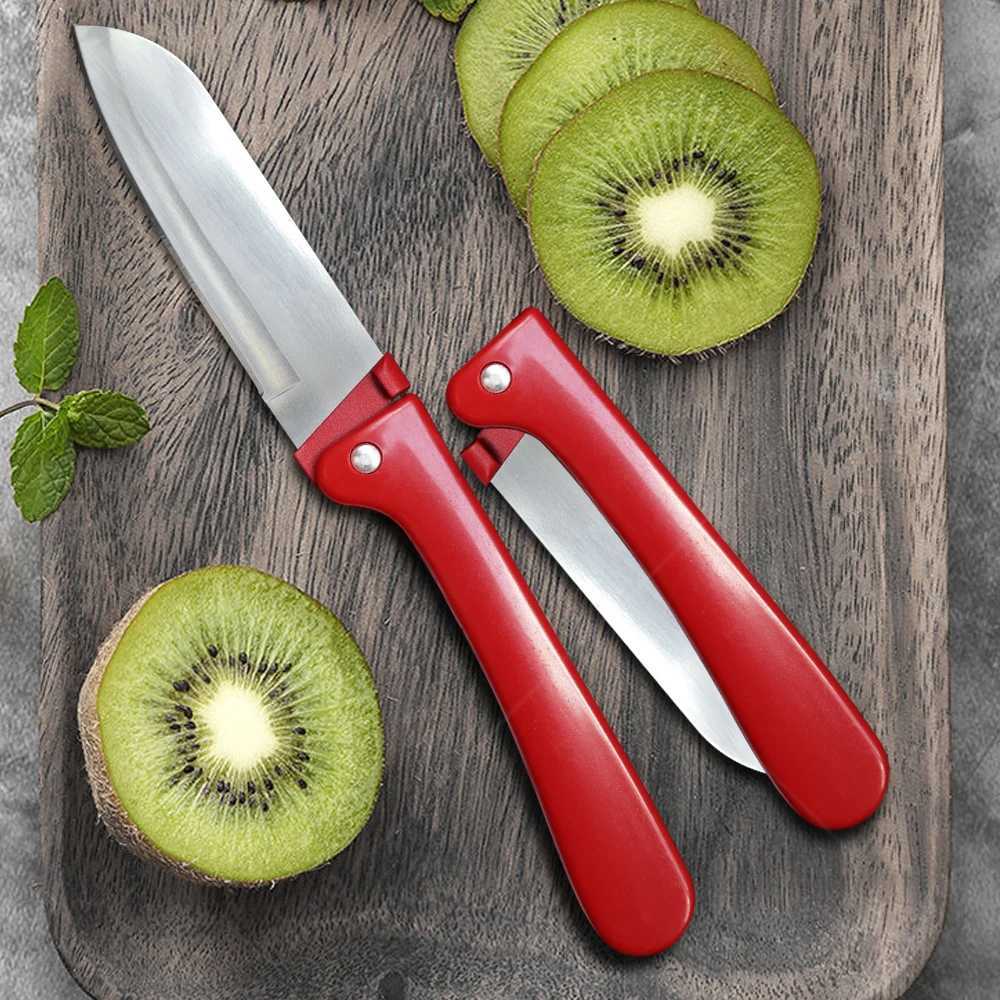 Folding knife fruit knife stainless steel fruit bag knife vegetable knife fruit peeling knife kitchen accessories Y241227