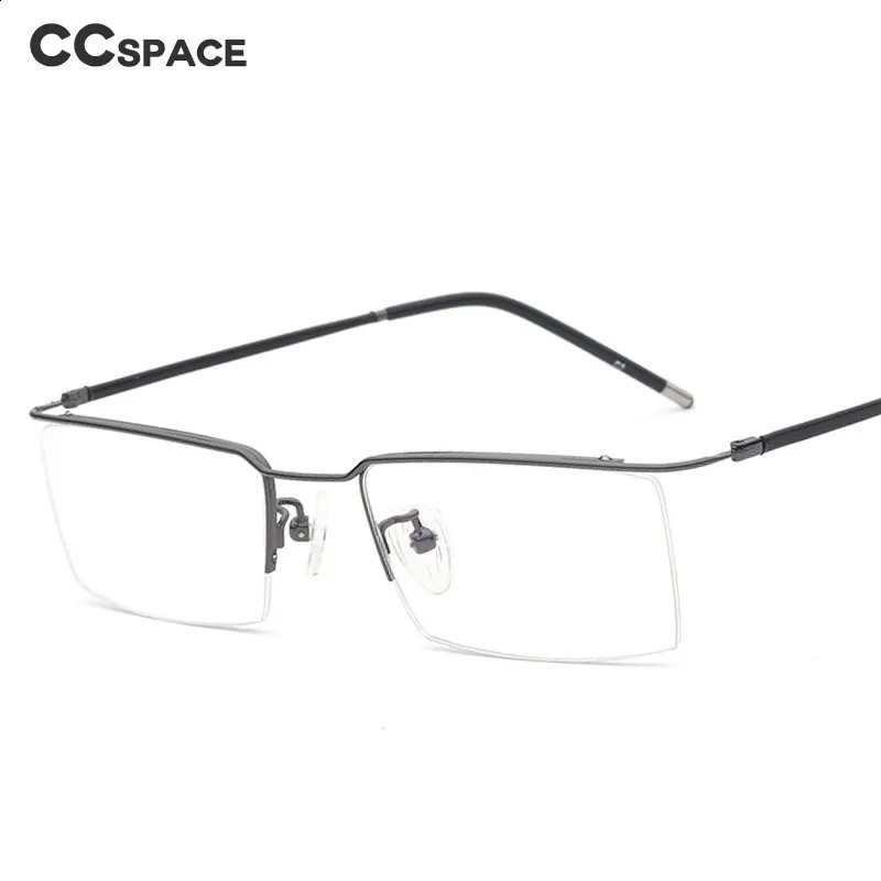 49540 Half Frame Alloy Optical Frames Men Women Ultralight Fashion Computer Glasses 241227