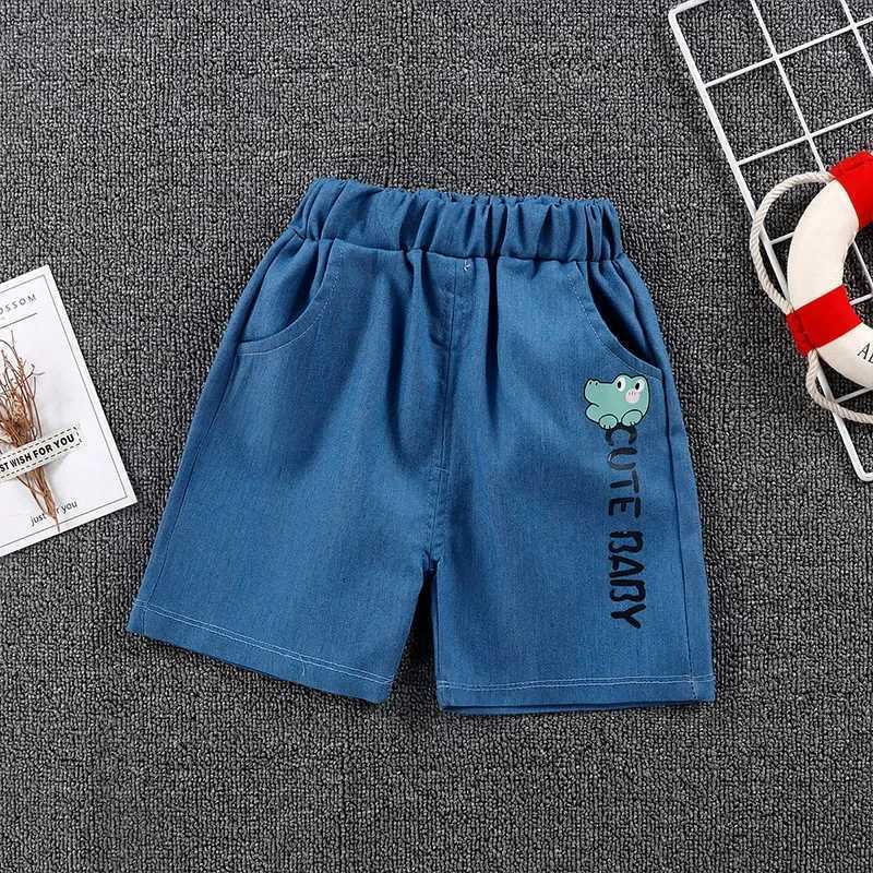 Boys Shorts 2024 Summer Fashion Jogger for Kids Denim Toddler Pants Soft Shorts for Girls 1-6years Children Outfits Clothing W241227