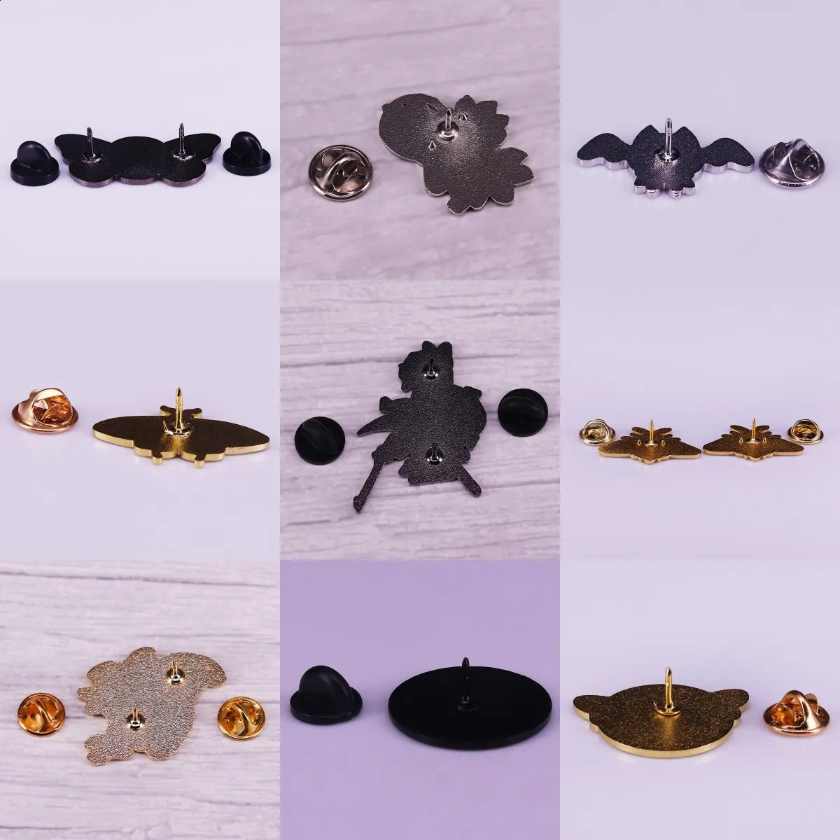 Superior Quality Moth Butterfly Enamel Pins Cute Brooches Clothes Hat Lapel Pin Gothic Badge Jewelry Gifts for Friends Wholesale 241227