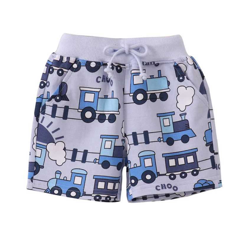 Jumping Meters Summer Shorts For Boys Girls Pockets Stripe Baby Drawstring Toddler Short Pants Fashion Kids Clothes W241227